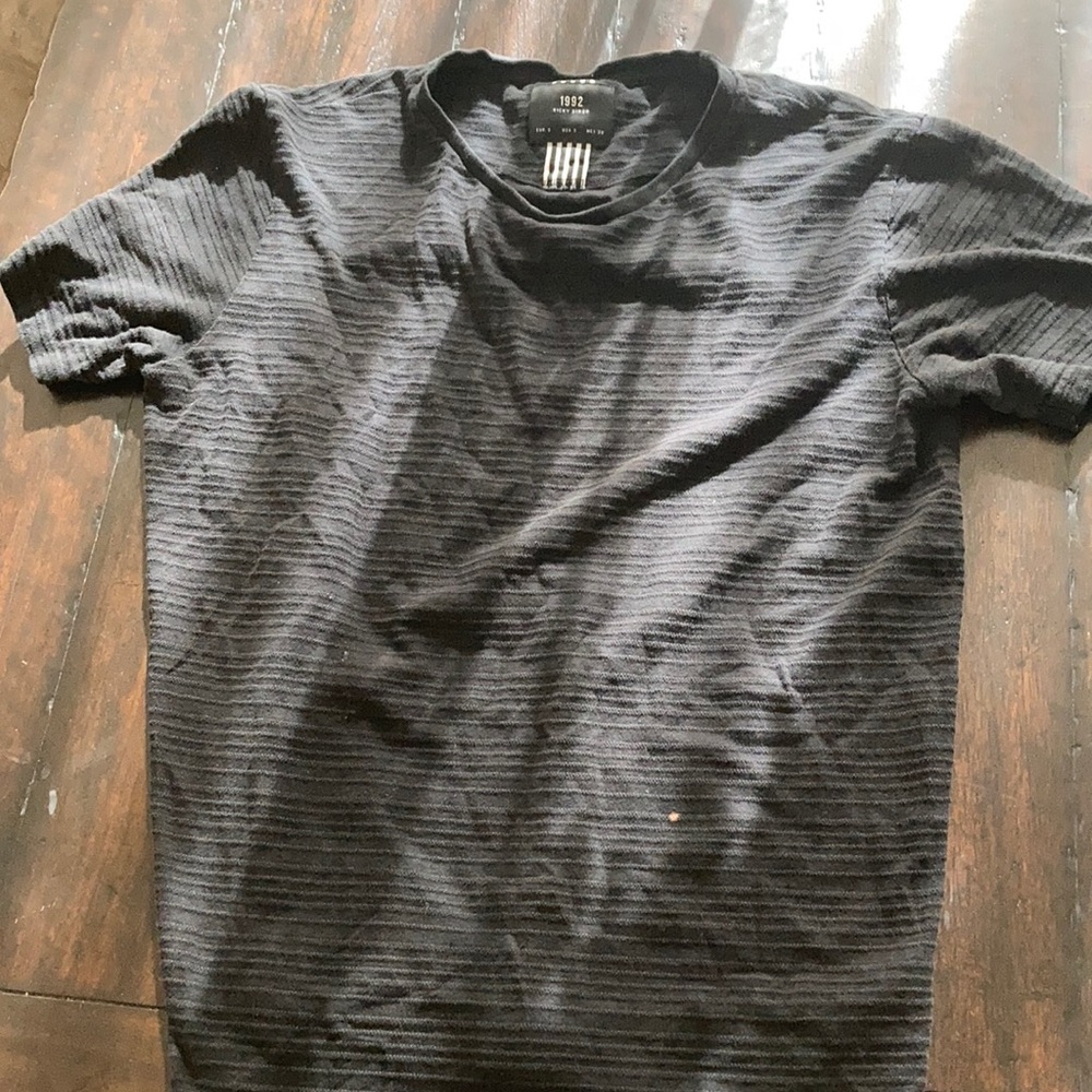 Black Ricky Singh textured shirt